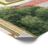 庭のカップルは女聞性と音楽に合わせる ポスター (角)