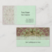 庭のカメの名刺のテンプレート 名刺 (正面/裏面)