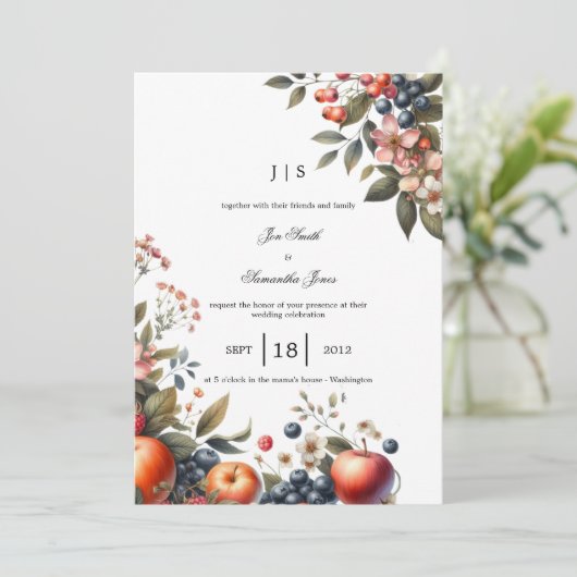 庭のカラフル 招待状 (スタンド正面)