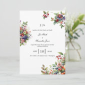 庭のカラフル 招待状 (スタンド正面)