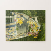 庭のキルトの1138年のじょうろ ジグソーパズル (横)
