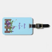 庭のクレマチスのつる ラゲッジタグ (正面横)