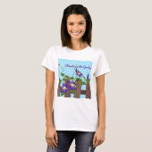 庭のクレマチスのつる Tシャツ (正面フル)