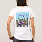 庭のクレマチスのつる Tシャツ (裏面)