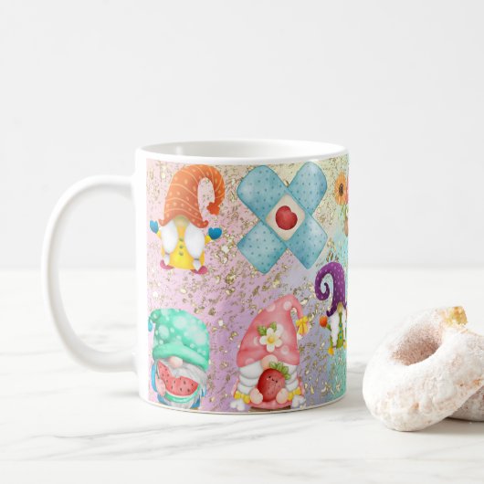 庭のゲノム、ノーム愛好家のためのコーヒーマグ コーヒーマグカップ (ドーナツ)