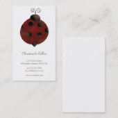 庭のコレクション · てんとう虫 名刺 (正面/裏面)