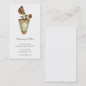 庭のコレクション · 鉢植えな花 名刺 (正面/裏面)