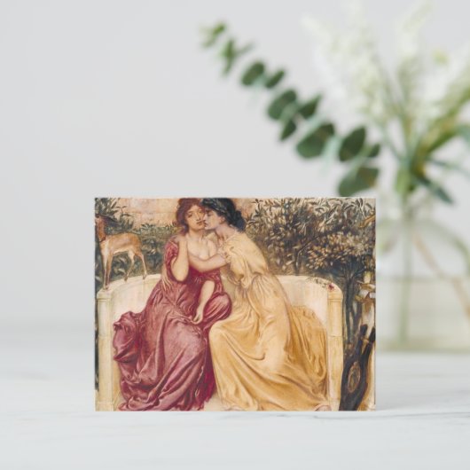 庭のシメオンとソロモン・サッポとエリンナ ポストカード (スタンド正面)