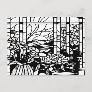 庭のステンドグラス シーズンポストカード