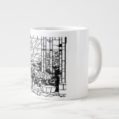 庭のステンドグラス ジャンボコーヒーマグカップ (正面右)