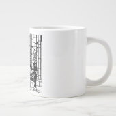 庭のステンドグラス ジャンボコーヒーマグカップ (右)
