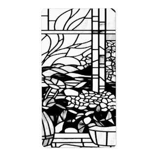 庭のステンドグラス ラベル