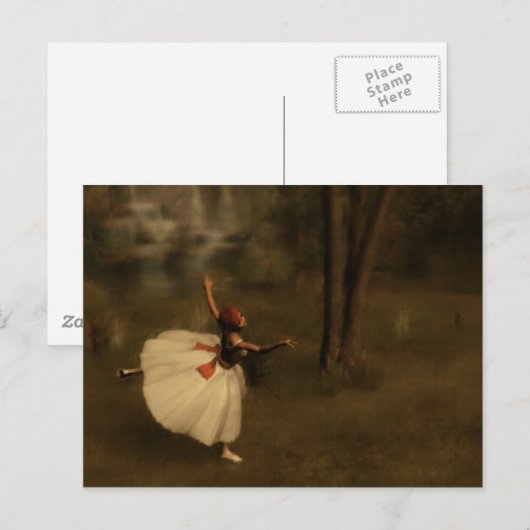 庭のダンサー ポストカード (正面/裏面)