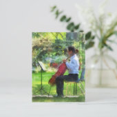 庭のチェリスト ポストカード (スタンド正面)