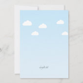 庭のテラスの招待状 招待状 (裏面)