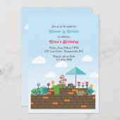 庭のテラスの招待状 招待状 (正面/裏面)