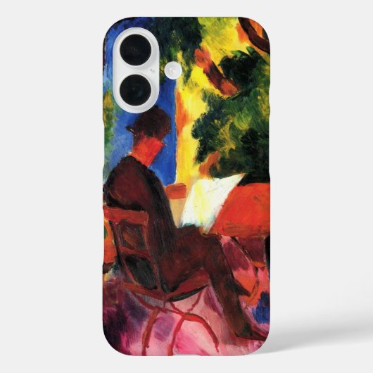 『庭のテーブルに座るカップル』(にわのテーブルにすわるカップル、英:Couple At The Ga Case-Mate iPhoneケース (裏面)