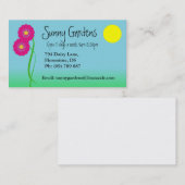 庭のデザインの名刺 名刺 (正面/裏面)