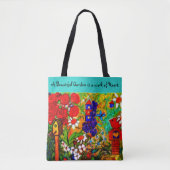 庭のトートバックの庭師は、母の日のトート袋に入れます トートバッグ (正面)