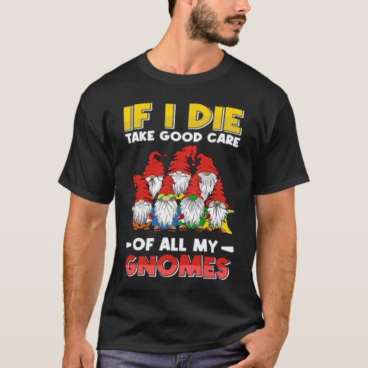 庭のノーム ガーデニング ドワーフ & ノーム Tシャツ (正面)