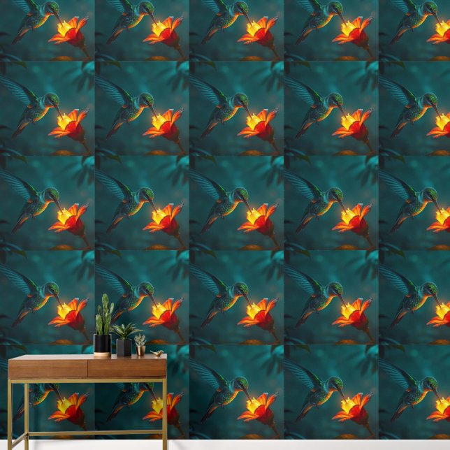 庭のハミングバード 壁紙 (廊下)