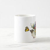 庭のハリネズミのマグ コーヒーマグカップ (中央)