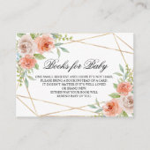 庭のバラと金ゴールドブックベビーエンクロージャカード エンクロージャーカード (正面)