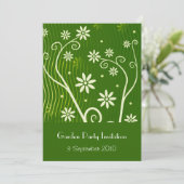 庭のパーティの招待状 招待状 (スタンド正面)