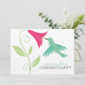 庭のパーティの招待状 招待状 (スタンド正面)