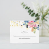 庭のパーティー、花と光の応答 ポストカード (スタンド正面)