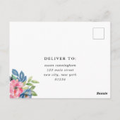 庭のパーティー、花と光の応答 ポストカード (裏面)