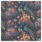 庭のピーコック ファブリック (クローズアップ)