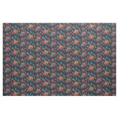 庭のピーコック ファブリック (ファットクウォーター)