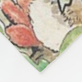 庭のピーター・ラビット – Beatrix Potter フリースブランケット (角)