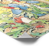 庭のピーター・ラビット – Beatrix Potter ポスター (角)