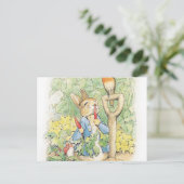 庭のピーター・ラビット – Beatrix Potter ポストカード (スタンド正面)