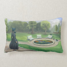 庭のファンタジーの芸術で歩くこと