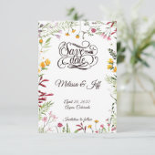 庭のフローラの保存日付 セーブザデート (スタンド正面)