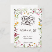 庭のフローラの保存日付 セーブザデート (正面/裏面)