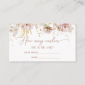 庭のフローラはキャンディーの数を推測 エンクロージャーカード (正面)