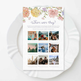 庭のフローラブライダルシャワー彼らはゲームをどこに