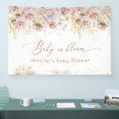 庭のフローラベビー開花の赤ちゃんシャワー 横断幕 (トレードショー)