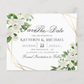庭のフローラ緑の結婚式の日付を保存 (正面)