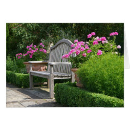 庭のベンチカード
