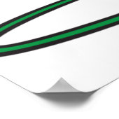 庭のホースを持つ人 ポスター (角)