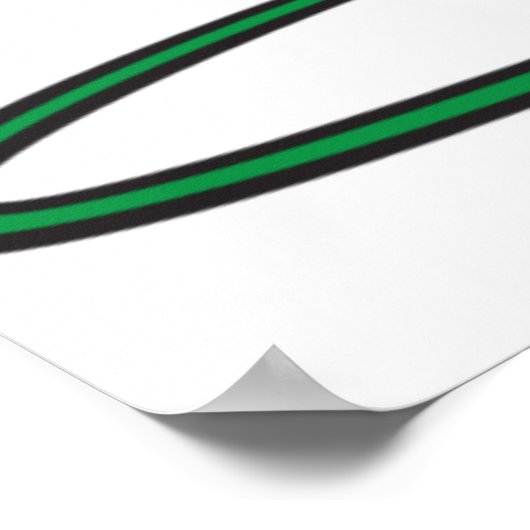 庭のホースを持つ人 ポスター (角)