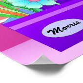 庭のポスターの日当たりの良い側面 ポスター (角)