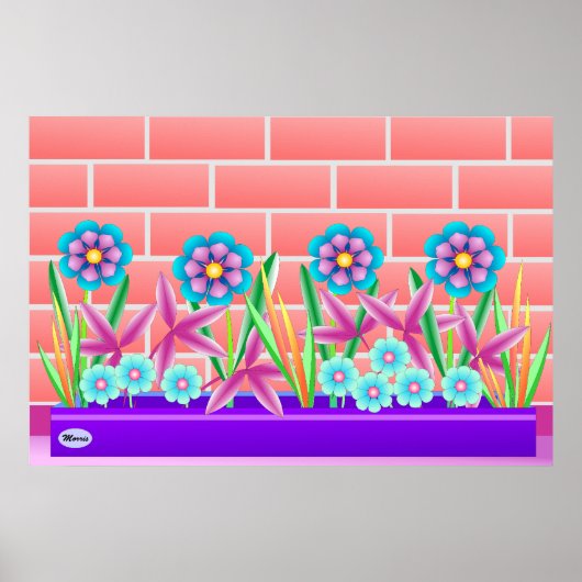 庭のポスターの日当たりの良い側面 ポスター (正面)