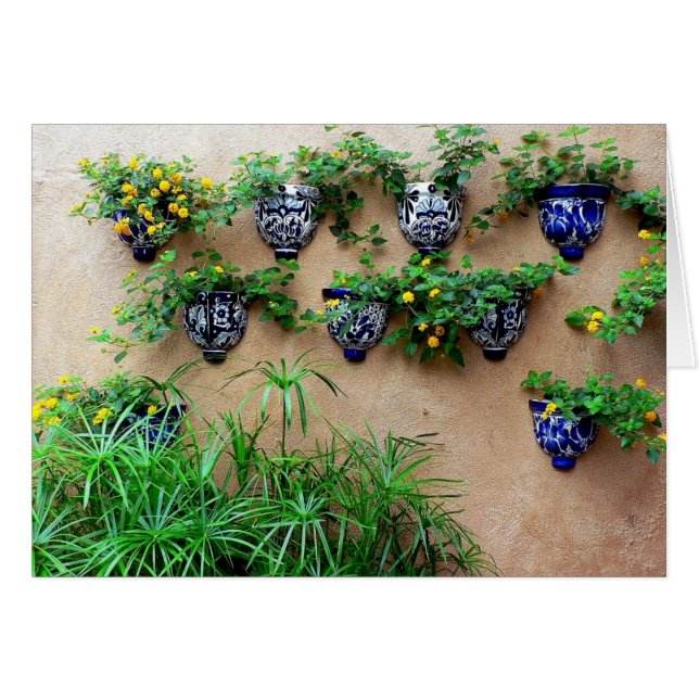 庭のポット (正面横)