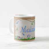 庭のマグの猫 コーヒーマグカップ (正面左)